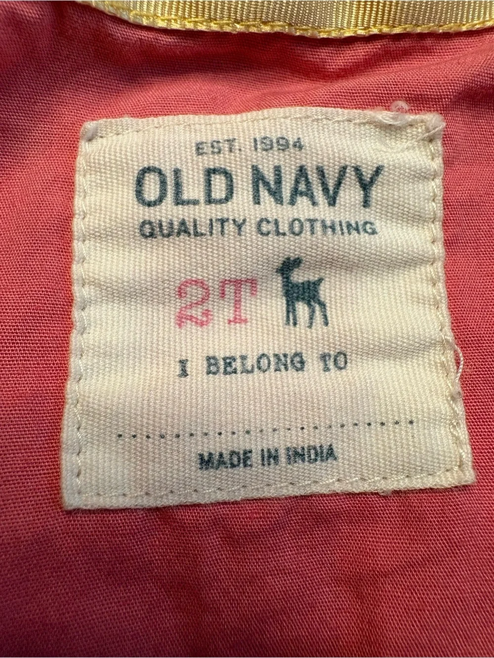 Old Navy Navy Polka Dot Hooded Raincoat with Pink Lining